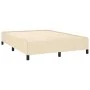 Box spring bed with cream fabric mattress 140x190 cm by , Beds and slatted bases - Ref: Foro24-3127802, Price: 487,50 €, Disc...