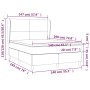 Cama box spring con colchón tela color crema 140x190 cm de , Camas y somieres - Ref: Foro24-3127802, Precio: 499,61 €, Descue...