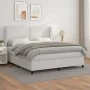 Boxspringbett mit weißer Kunstledermatratze 180x200 cm von , Betten und Lattenroste - Ref: Foro24-3128986, Preis: 640,42 €, R...