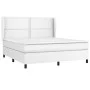 Box spring bed with white synthetic leather mattress 180x200 cm by , Beds and slatted bases - Ref: Foro24-3128986, Price: 641...