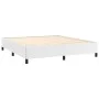Box spring bed with white synthetic leather mattress 180x200 cm by , Beds and slatted bases - Ref: Foro24-3128986, Price: 641...