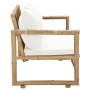 2-Sitzer-Gartensofa mit Bambuskissen von vidaXL, Gartenbänke - Ref: Foro24-43157, Preis: 176,27 €, Rabatt: %