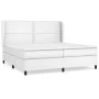 Box spring bed with white synthetic leather mattress 200x200 cm by , Beds and slatted bases - Ref: Foro24-3128992, Price: 711...