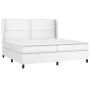 Box spring bed with white synthetic leather mattress 200x200 cm by , Beds and slatted bases - Ref: Foro24-3128992, Price: 711...