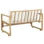 2 seater garden sofa with bamboo cushions by vidaXL, garden benches - Ref: Foro24-43157, Price: 233,94 €, Discount: %