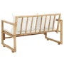 2-Sitzer-Gartensofa mit Bambuskissen von vidaXL, Gartenbänke - Ref: Foro24-43157, Preis: 176,27 €, Rabatt: %