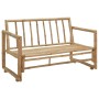 2-Sitzer-Gartensofa mit Bambuskissen von vidaXL, Gartenbänke - Ref: Foro24-43157, Preis: 176,27 €, Rabatt: %