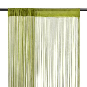 Fransenvorhänge 2 Stück 140x250 cm grün von vidaXL, Vorhänge und Gardinen - Ref: Foro24-132413, Preis: 26,95 €, Rabatt: %