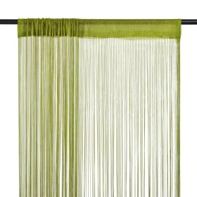 Fringe curtains 2 pieces 140x250 cm green by vidaXL, Curtains and curtains - Ref: Foro24-132413, Price: 26,10 €, Discount: %