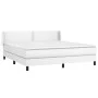 Boxspringbett mit weißer Kunstledermatratze 160x200 cm von , Betten und Lattenroste - Ref: Foro24-3130728, Preis: 511,04 €, R...