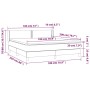 Boxspringbett mit dunkelblauer Samtmatratze 180x200 cm von , Betten und Lattenroste - Ref: Foro24-3130917, Preis: 531,60 €, R...