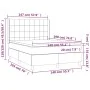 Box spring bed with blue fabric mattress 140x190 cm by , Beds and slatted bases - Ref: Foro24-3131991, Price: 509,98 €, Disco...
