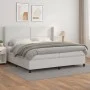 Boxspringbett mit weißer Kunstledermatratze 200x200 cm von , Betten und Lattenroste - Ref: Foro24-3132460, Preis: 721,28 €, R...