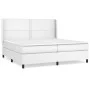 Box spring bed with white synthetic leather mattress 200x200 cm by , Beds and slatted bases - Ref: Foro24-3132460, Price: 706...