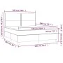 Box spring bed with mattress and LED white synthetic leather 180x200 cm by , Beds and slatted bases - Ref: Foro24-3135898, Pr...