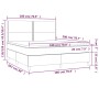 Boxspringbett mit Matratze und LED-weißem Kunstleder 180x200 cm von , Betten und Lattenroste - Ref: Foro24-3135898, Preis: 62...