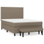 Boxspringbett mit taupegrauer Stoffmatratze 140x190 cm von , Betten und Lattenroste - Ref: Foro24-3136433, Preis: 535,30 €, R...