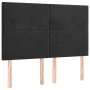 Box spring bed with black velvet mattress 140x200 cm by , Beds and slatted bases - Ref: Foro24-3137727, Price: 510,56 €, Disc...