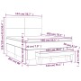 Boxspringbett mit schwarzer Samtmatratze 140x200 cm von , Betten und Lattenroste - Ref: Foro24-3137727, Preis: 518,34 €, Raba...
