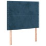 Boxspringbett mit dunkelblauer Samtmatratze 100x200 cm von , Betten und Lattenroste - Ref: Foro24-3137771, Preis: 365,64 €, R...