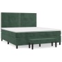 Boxspringbett mit dunkelgrüner Samtmatratze 180x200 cm von , Betten und Lattenroste - Ref: Foro24-3137800, Preis: 640,74 €, R...