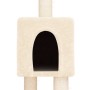 Árbol rascador para gatos de suelo a techo crema 268,5-294,5 cm