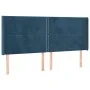 Box spring bed with mattress and LED velvet dark blue 180x200 cm by , Beds and slatted bases - Ref: Foro24-3139521, Price: 62...