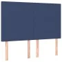 Box spring bed with blue fabric mattress 140x190 cm by , Beds and slatted bases - Ref: Foro24-3136995, Price: 536,67 €, Disco...