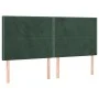 Box spring bed with mattress and LED dark green velvet 200x200cm by , Beds and slatted bases - Ref: Foro24-3136086, Price: 68...