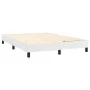 Cama box spring con colchón cuero sintético blanco 140x190 cm de , Camas y somieres - Ref: Foro24-3141000, Precio: 479,80 €, ...