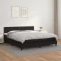 Cama box spring con colchón cuero sintético negro 180x200 cm de , Camas y somieres - Ref: Foro24-3141077, Precio: 529,65 €, D...