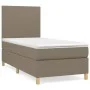 Box spring bed with taupe gray fabric mattress 80x200 cm by , Beds and slatted bases - Ref: Foro24-3142133, Price: 350,15 €, ...