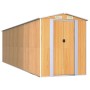 Garden shed light brown galvanized steel 192x689x223 cm by , Sheds - Ref: Foro24-3147477, Price: 864,62 €, Discount: %
