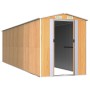 Garden shed light brown galvanized steel 192x689x223 cm by , Sheds - Ref: Foro24-3147477, Price: 864,62 €, Discount: %