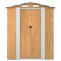 Garden shed light brown galvanized steel 192x689x223 cm by , Sheds - Ref: Foro24-3147477, Price: 864,62 €, Discount: %