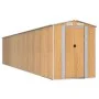 Garden shed light brown galvanized steel 192x938x223 cm by , Sheds - Ref: Foro24-3147480, Price: 1,00 €, Discount: %