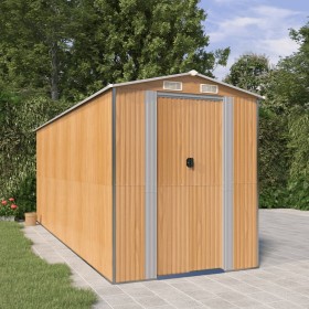 Light brown galvanized steel garden shed 192x523x223 cm by , Sheds - Ref: Foro24-3147475, Price: 711,09 €, Discount: %