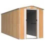 Cobertizo jardín acero galvanizado marrón claro 192x523x223 cm de , Cobertizos - Ref: Foro24-3147475, Precio: 673,57 €, Descu...