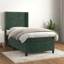 Box spring bed with dark green velvet mattress 90x200 cm by , Beds and slatted bases - Ref: Foro24-3132600, Price: 350,37 €, ...