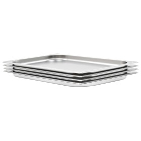 Gastronorm-Behälter 4 Stück GN 1/1 20 mm Edelstahl von , Eimer für Dampftische - Ref: Foro24-50878, Preis: 56,79 €, Rabatt: %