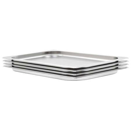 Gastronorm-Behälter 4 Stück GN 1/1 20 mm Edelstahl von , Eimer für Dampftische - Ref: Foro24-50878, Preis: 56,79 €, Rabatt: %