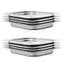 Gastronorm-Behälter, 8 Stück GN 1/2 40 mm aus Edelstahl. von , Eimer für Dampftische - Ref: Foro24-50886, Preis: 38,34 €, Rab...