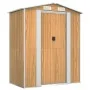Gartenhaus aus hellbraunem, verzinktem Stahl, 192 x 108 x 223 cm von , Schuppen - Ref: Foro24-319275, Preis: 214,94 €, Rabatt: %