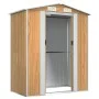 Garden shed light brown galvanized steel 192x108x223 cm by , Sheds - Ref: Foro24-319275, Price: 214,94 €, Discount: %