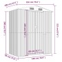 Garden shed light brown galvanized steel 192x108x223 cm by , Sheds - Ref: Foro24-319275, Price: 228,34 €, Discount: %
