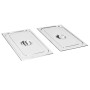 Lids for Gastronorm 1/1 stainless steel trays 2 units by , Bucket lids for steam tables - Ref: Foro24-50884, Price: 29,12 €, ...