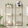 Wandregale 3 Ebenen Stangen 2 Stück Eiche Sonoma 30x25x100 cm von , Regale und Regale - Ref: Foro24-836259, Preis: 32,04 €, R...