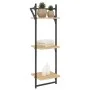 Estantes pared 3 niveles barras 2 uds roble Sonoma 30x25x100 cm by , Shelves and shelves - Ref: Foro24-836259, Price: 32,04 €...