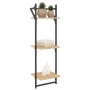 Wandregale 3 Ebenen Stangen 2 Einheiten Sonoma-Eiche 30x25x100 cm von , Regale und Regale - Ref: Foro24-836259, Preis: 32,39 ...