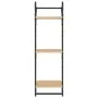 Estantes pared 3 niveles barras 2 uds roble Sonoma 30x25x100 cm by , Shelves and shelves - Ref: Foro24-836259, Price: 32,04 €...